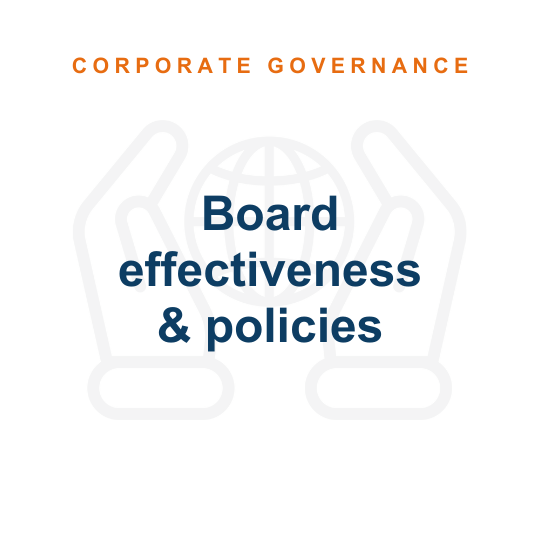 Board effectiveness & policies